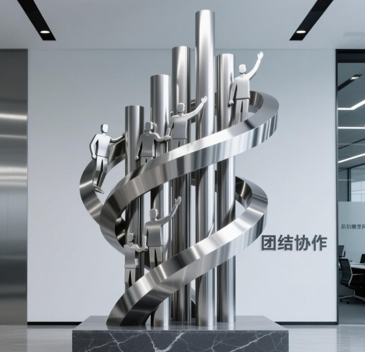 雕塑設計案例-團結奮進